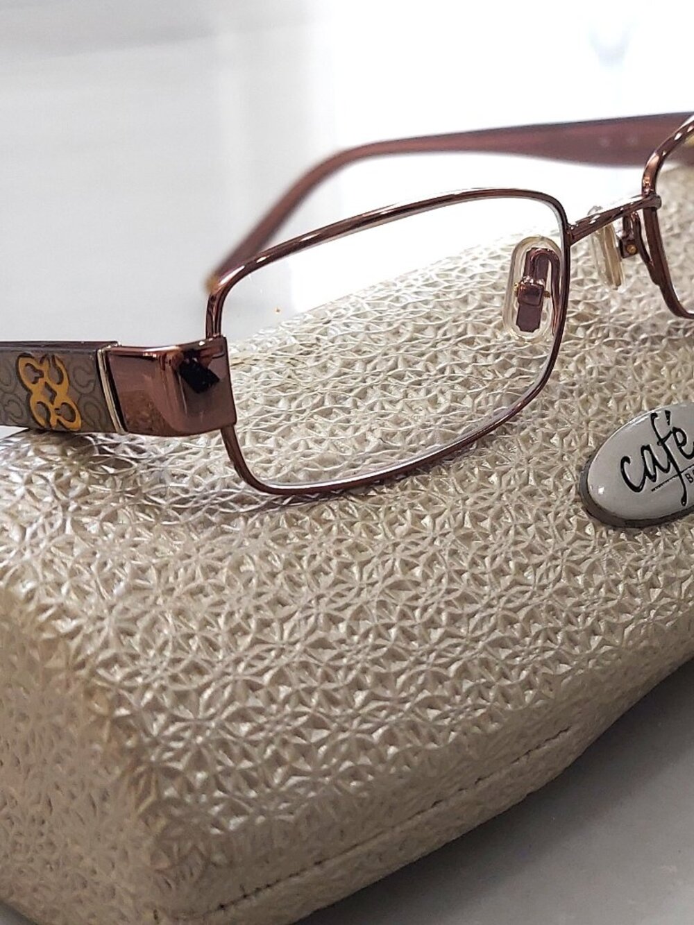 Nice! COACH Eyeglasses FRAMES Mona Tan (1008) NWOT